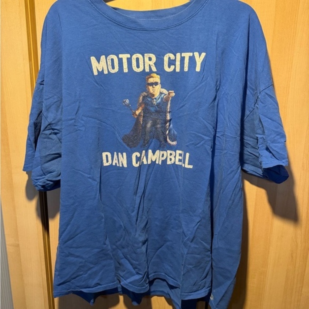 Motor City Graphic Blue T-Shirt